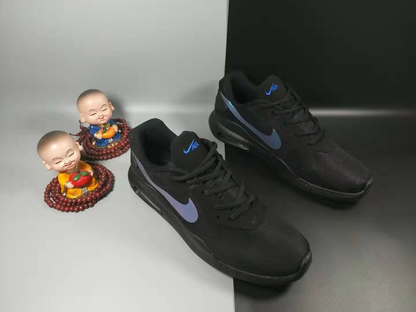 2020 Men Nike Air Max OKETO WNTR Black Shine Blue Running Shoes